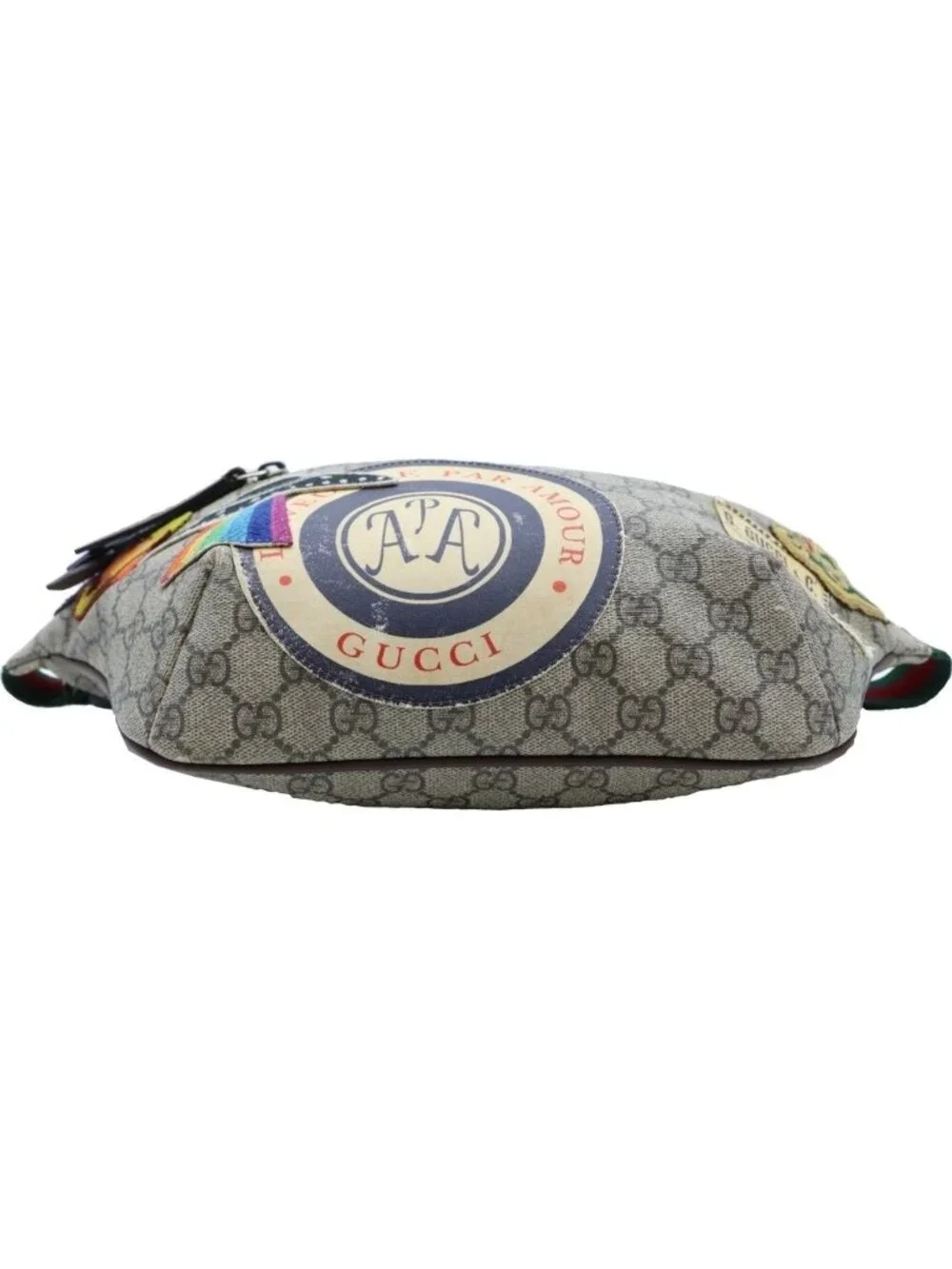 Gucci GG Supreme Courier Sherry Line Belt Bag Beige